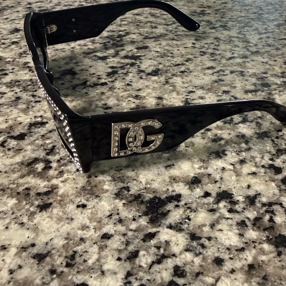 Dolce & Gabbana Black Studded Sunglasses